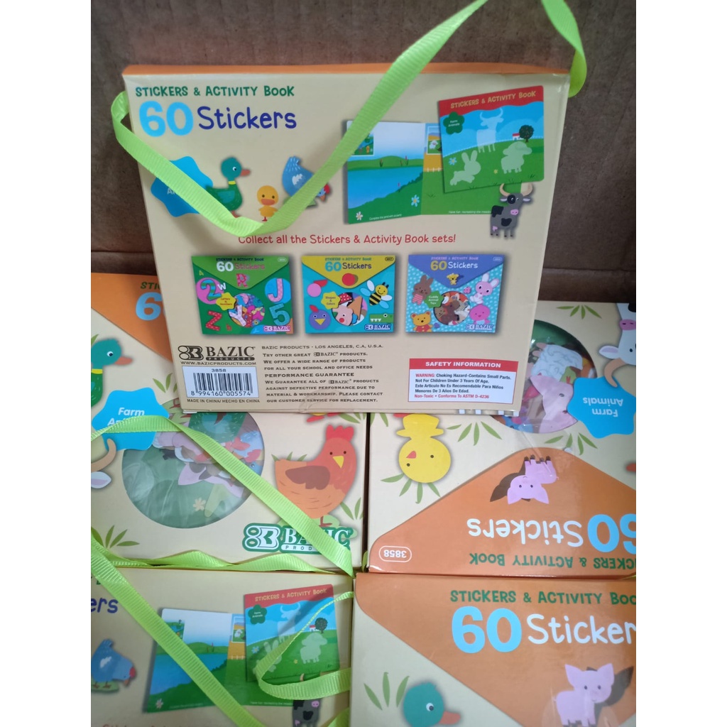 

Awet Bazic 60 Stickers & Activity Book Stiker Dan Buku Aktivitas Anak