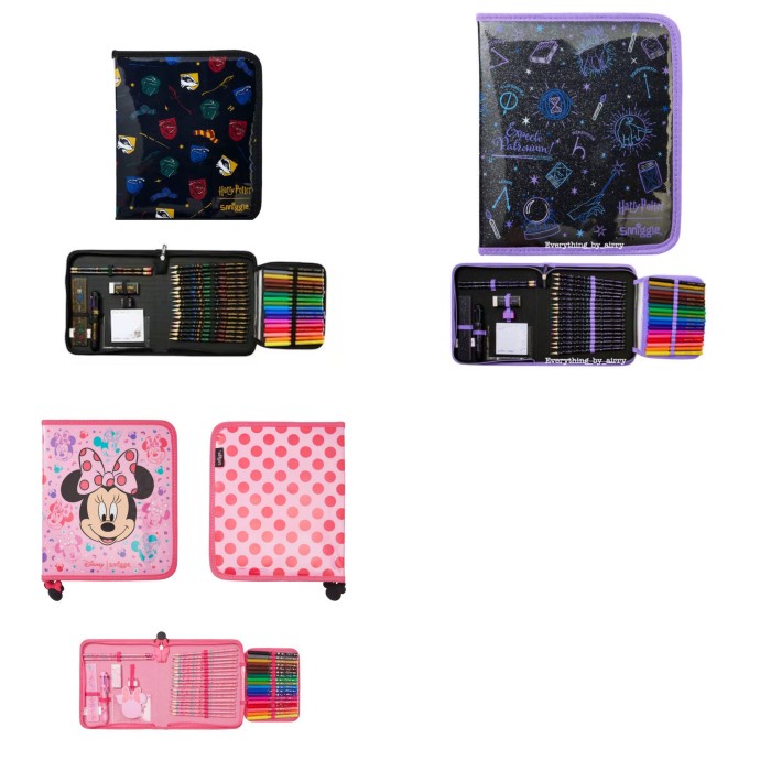 

Smiggle Zip Stationery Set Minnie - Harry Black/Ready ORI/ Kado Kode 51