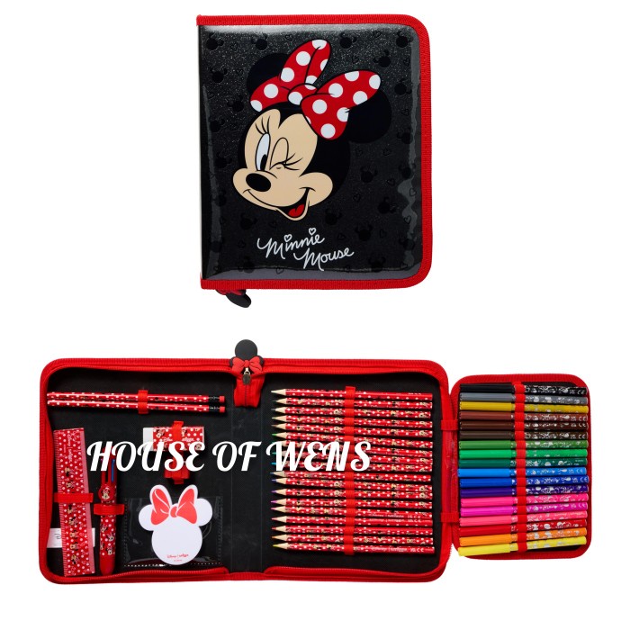 

SMIGGLE MINNIE MOUSE KIT ZIP IT STATIONERY GIFT PACK ORIGINAL Kode 523