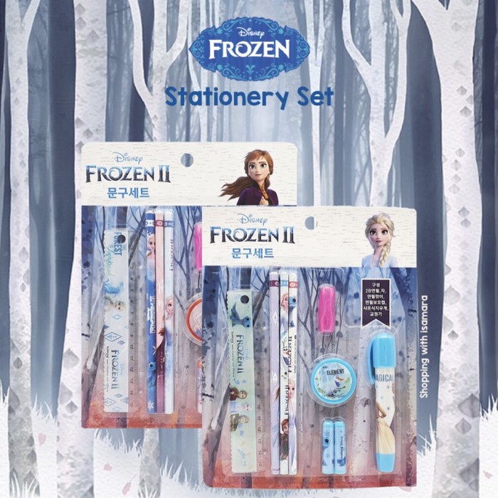 

Disney Frozen Stationery Set / Alat Tulis Elsa & Anna (Pensil, Penggaris, Penghapus, Rautan, dan
