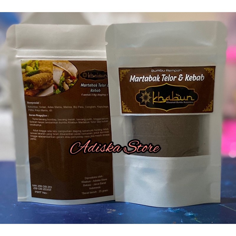 

HJE Bumbu Martabak Telor dan Kebab Khabun 50 gr