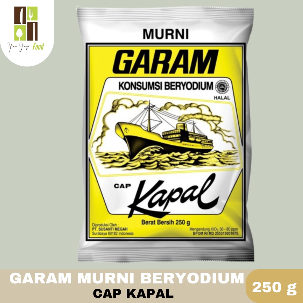 

HJE Garam Halus Konsumsi Beriodium Cap Kapal 250g