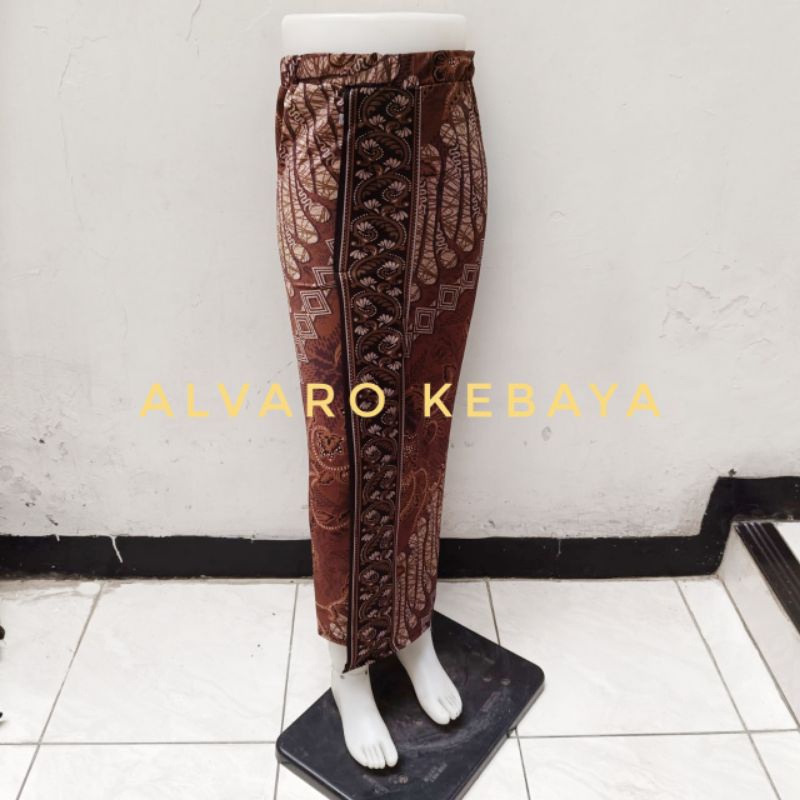 Premium Rok Span Motif Batik Bahan Kaos Melar Bawahan Kebaya Kutubaru Jadi Jawa Etnik Ready Stock