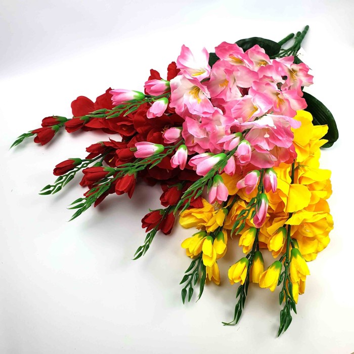 JAYAmart- Bunga Gladiol Artificial 65 cm/ Bunga Palsu/ Bunga Plastik/ Bunga Kain