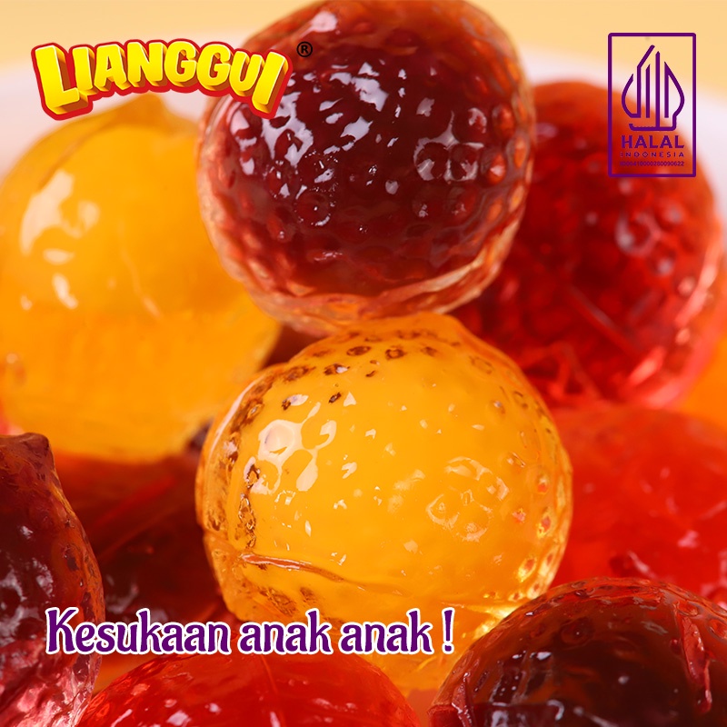 

[HALAL] ( Lianggui ) Peeled Fudge 108g Permen Lunak Rasa Jeruk Strawbery Mangga Permen Jelly Permen