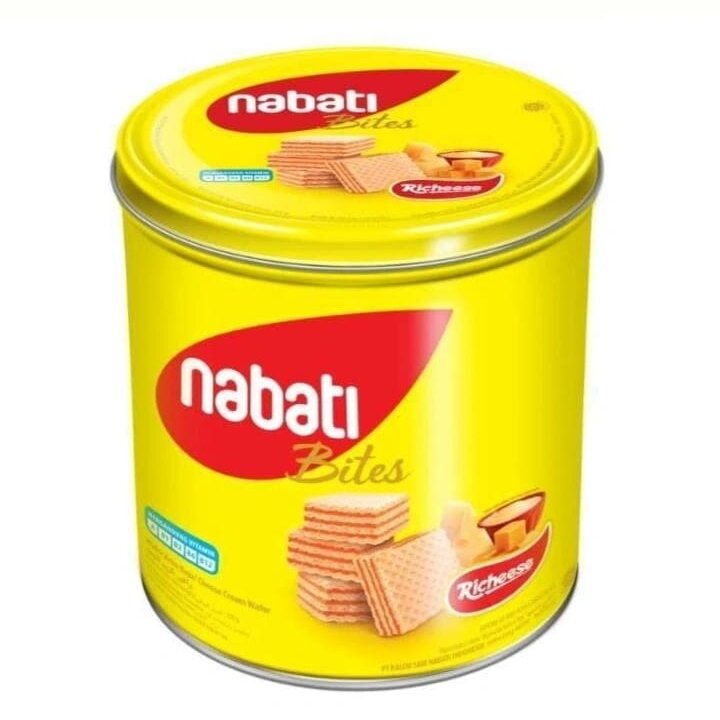 

Nabati bites snack 1 kaleng, wafer nabati coklat, nabati keju, nabati goguma, nabati pink lava