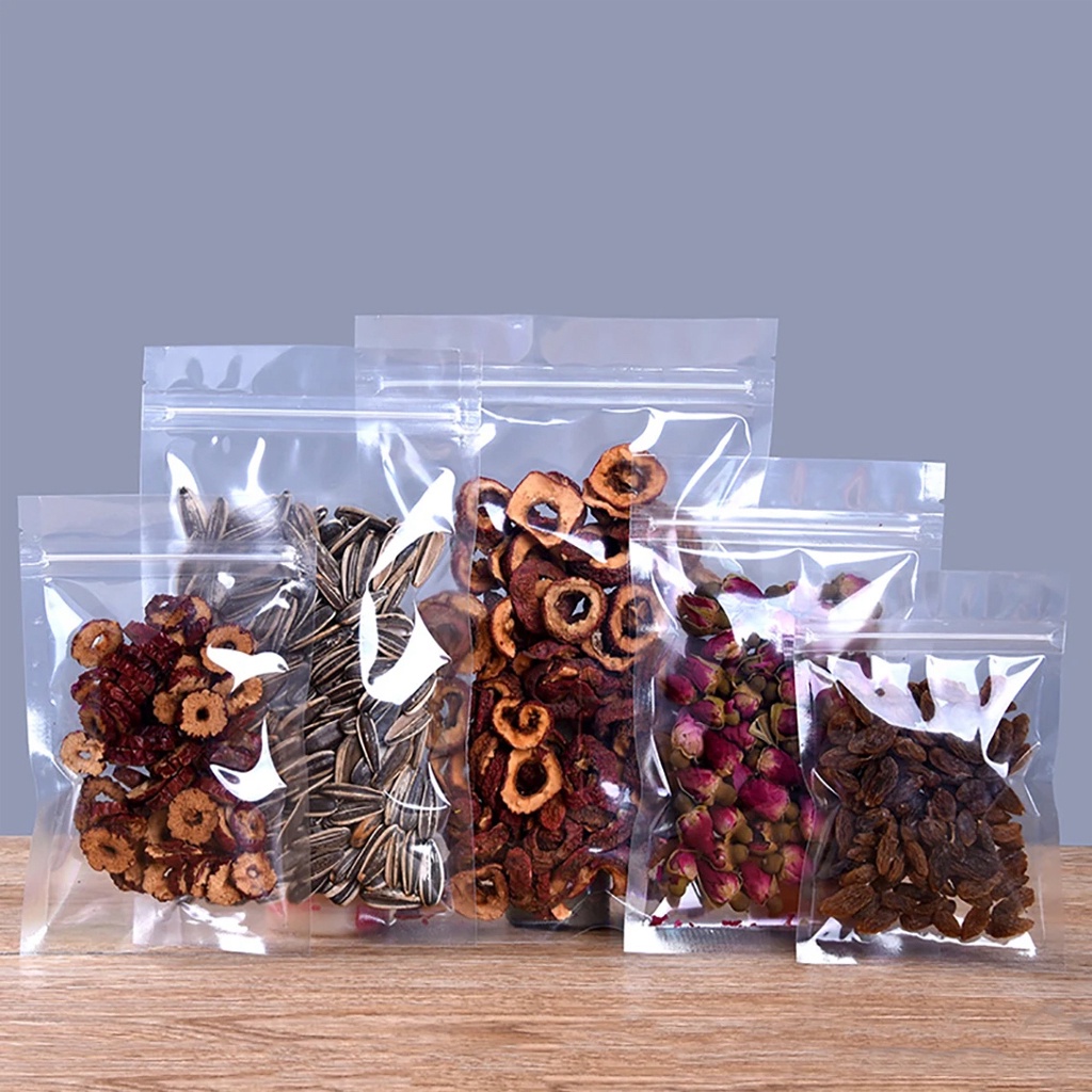 

IDL Plastik Klip Bening Ziplock Flat Transparant Platik Klip PP Bening Plastik Klip Snack R1008