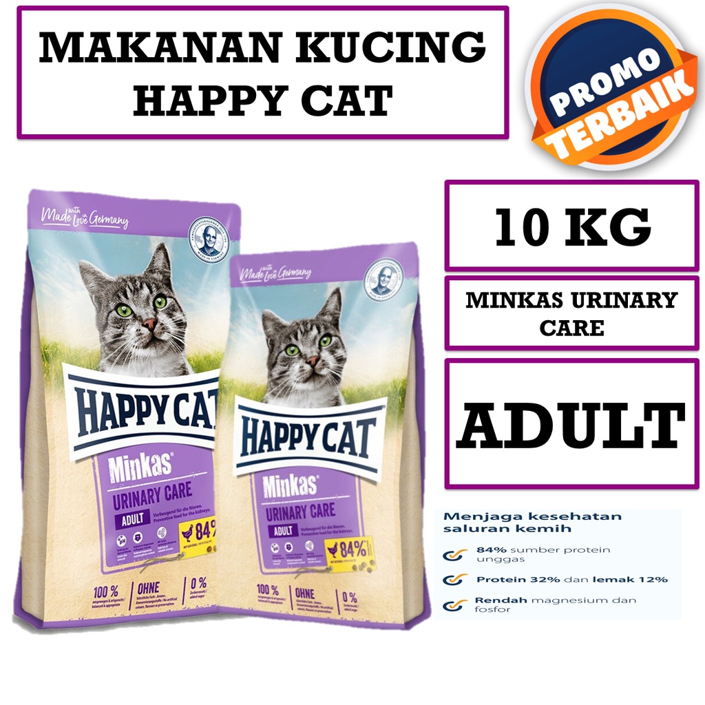 

Makanan Kucing Happy Cat Minkas Urinary care Kemasan 10 kg Freshpack happycat urinary