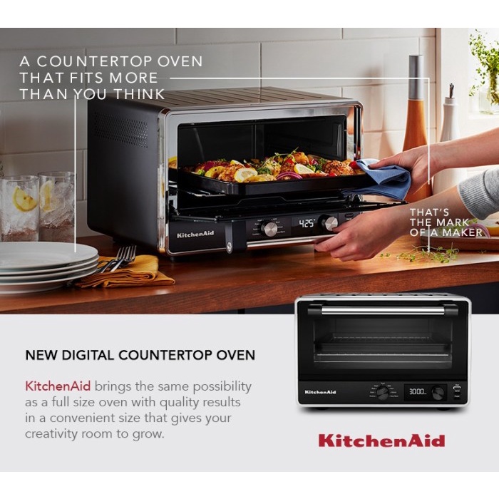 BISA SPK DP - KitchenAid Digital Countertop Oven -- 5KCO211BBM