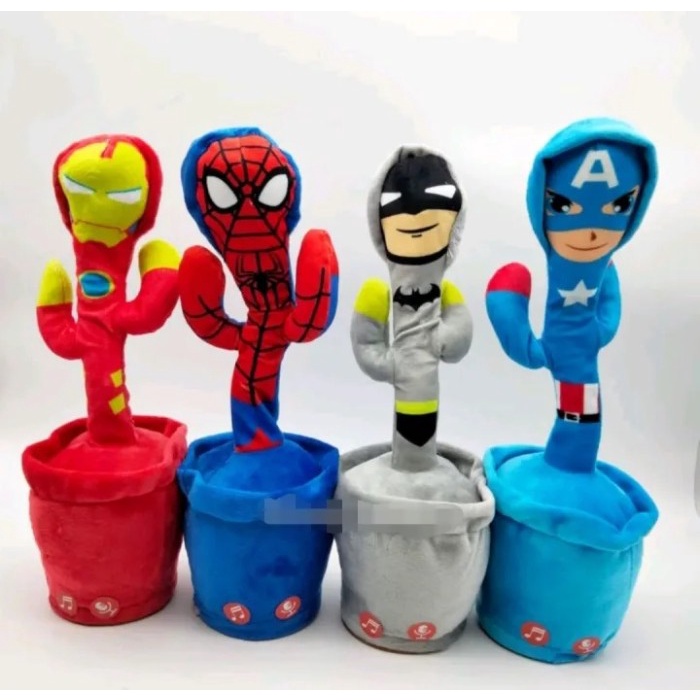 SALE  SALE MAINAN ANAK VIRAL ROBOT BONEKA KAKTUS GOYANG JOGET DANCE MUSIK USB READYY READYY