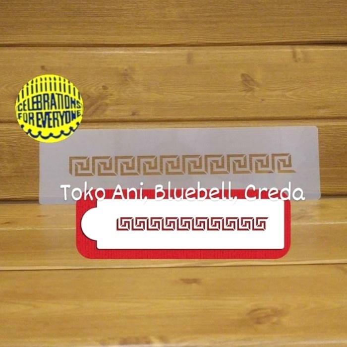 

Designer Stencil Greek Key Side ( ukuran 2.5cm x 29.4cm )