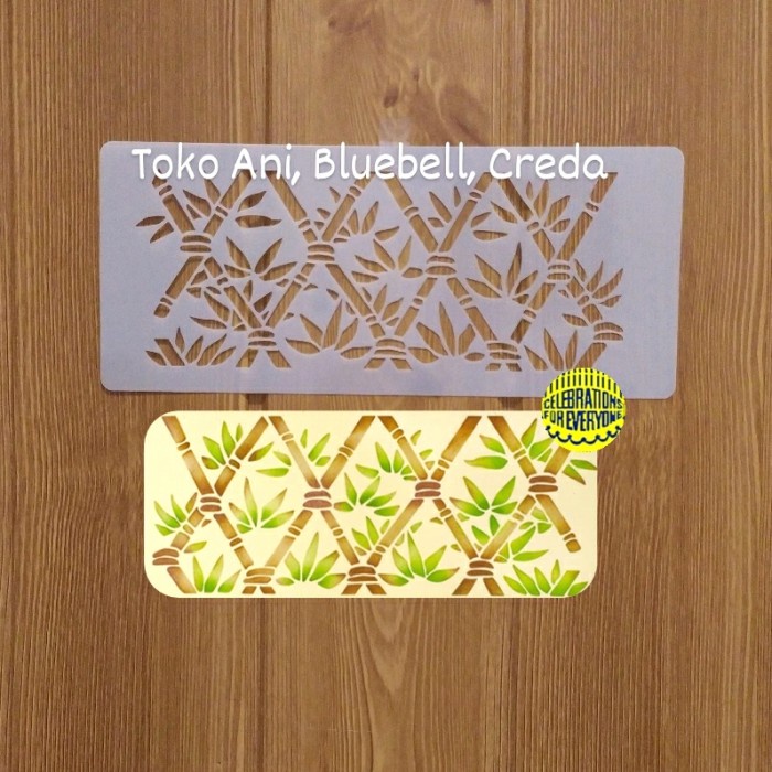 

Designer Stencil : Bamboo Lattice Side , 18 x 7.5 cm