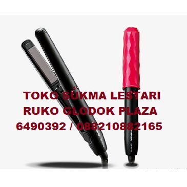 Panasonic Catok Eh-Hv10 Catokan Hair Straigthtener Lurus Dan Ikal Terlaris Best Quality Asli 100%