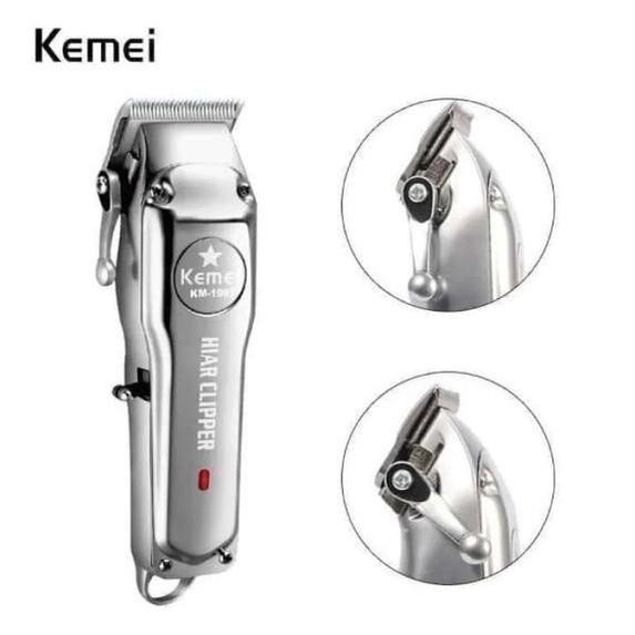 Kemei 1997 Alat Cukur Listrik Kemei 1997 Bisa Cas Body Metal Km-1997 Professional Clipper Mesin