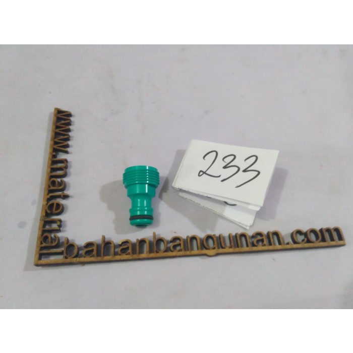 tap konektor 3/4" drat luar sambungan selang air keraan kran adaptor
