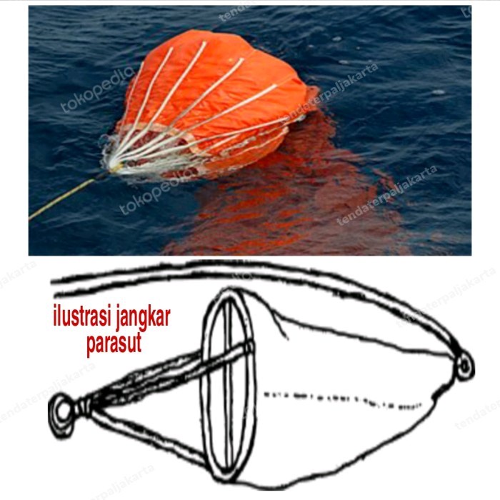 Terpopuler Jangkar Parasut Kapal/Parasut Jangkar Kapal Kualitas Ekspor Garansi