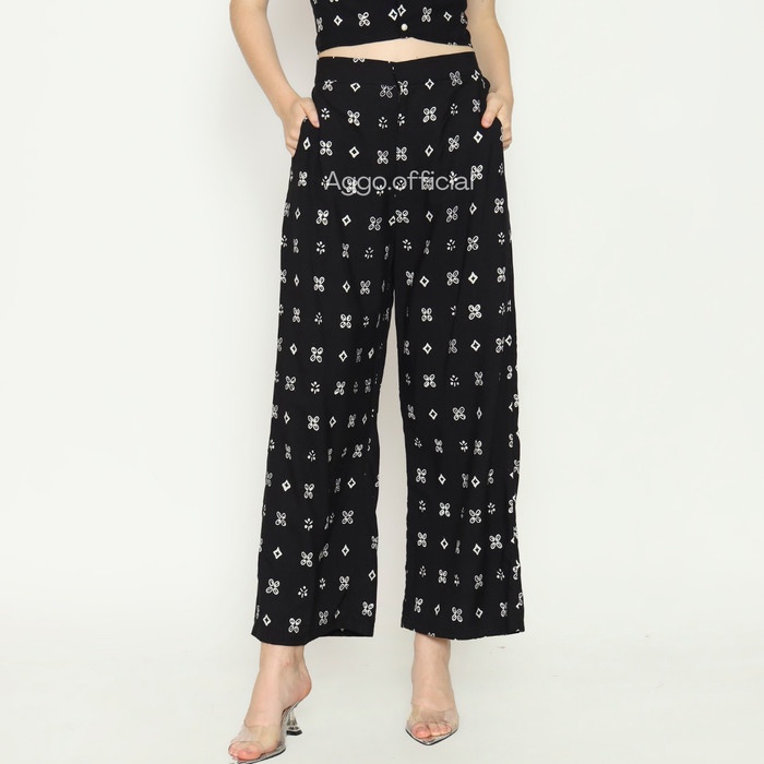 Celana Kulot Jumputan Shibori Batik