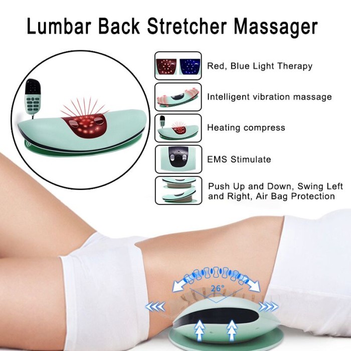 Lumbar Massager Alat Terapi Punggung Saraf Kejepit Bantal Pijat