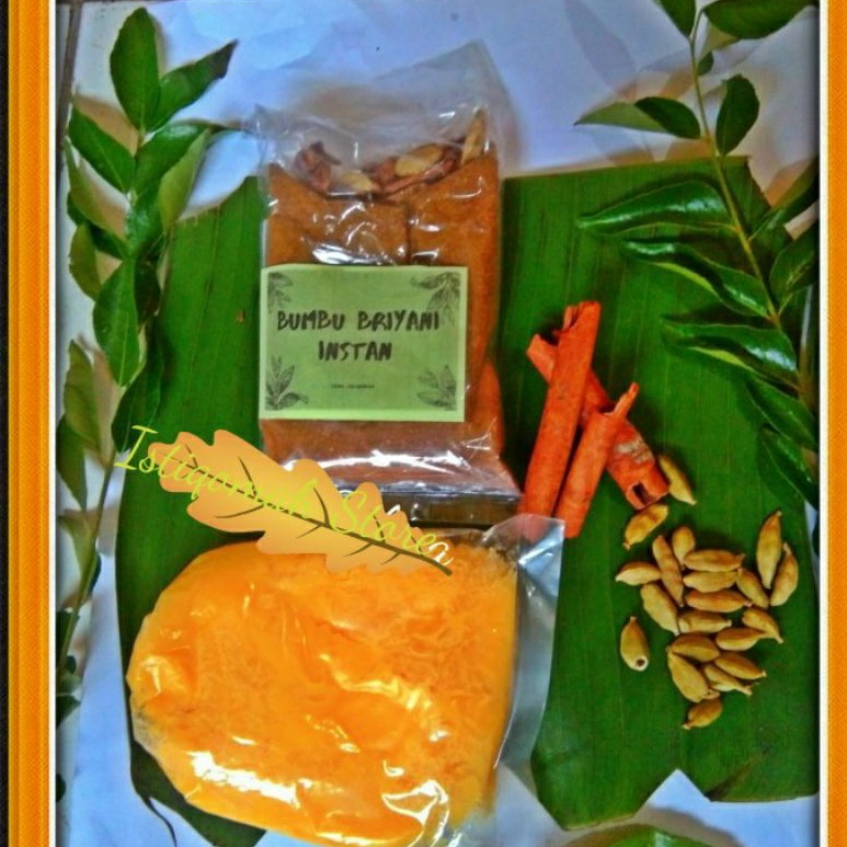 

HJE Bumbu Nasi Briyani Komplit Minyak Samin dan Rempah untuk 2 liter Beras ( real pict )