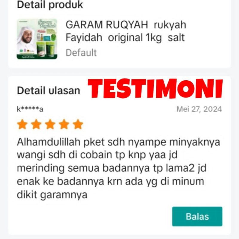 

HJE GARAM RUQYAH ANNAJAH ASMA BIDARA FAYIDAH MERUQYAH MENETRALISIR TOKO RUMAH TEMPAT USAHA SOLUSI
