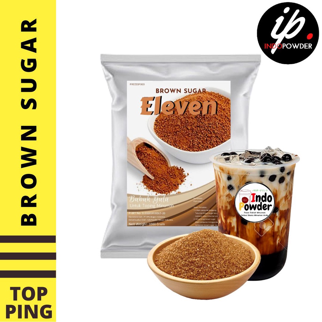 

HJE Brown Sugar 1Kg / Bubuk Brown Sugar 1Kg / Brown Sugar Original tanpa campuran