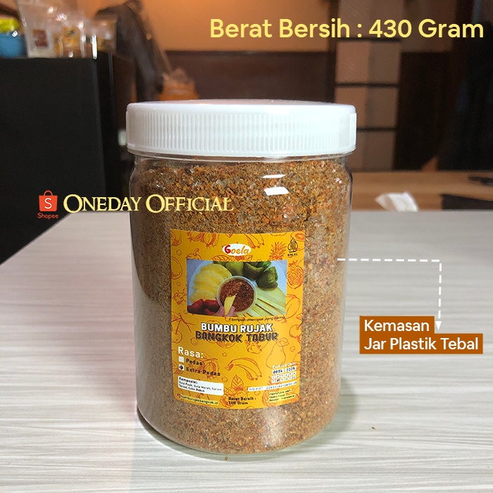 

HJE [Terlaris] Bumbu Rujak Bangkok 350GRAM BUMBU TABUR Sambal Jambu Kristal Rujak Buah - rmh001