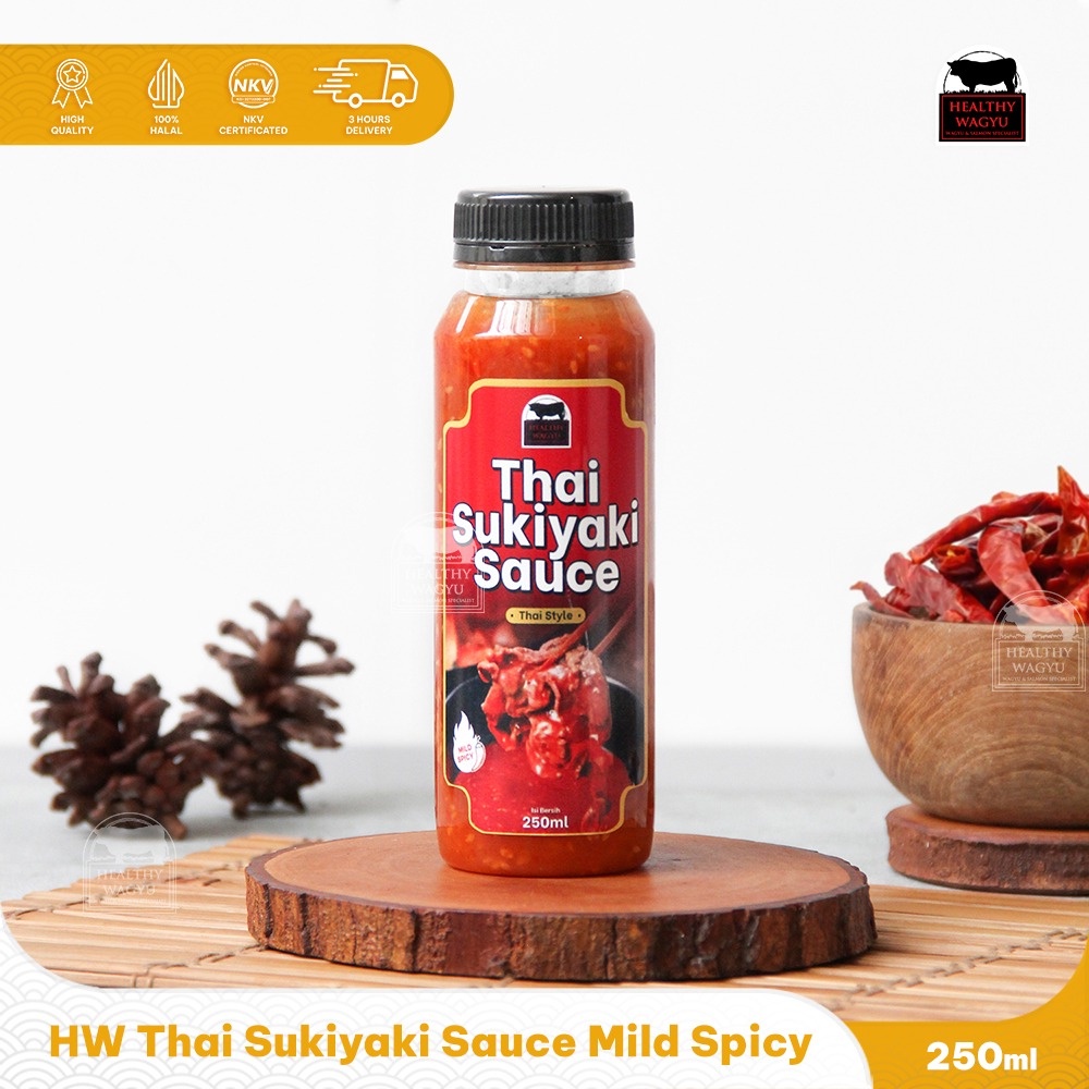 

HJE Red Thai Suki Sauce Cocolan Daging 250ml Healthy Wagyu