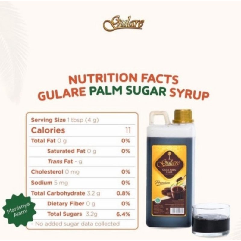 

HJE gula aren cair premium gulare 1.3 kg/brown sugar syrup