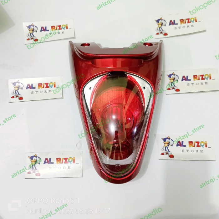 cover lampu stop+lampu stop belakang Scoopy fi K16 2013-2016 Kode 1355