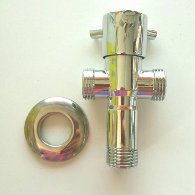Kran Cabang Tee Stainless Onda 1/2" Keran Kloset Duduk Jet Shower