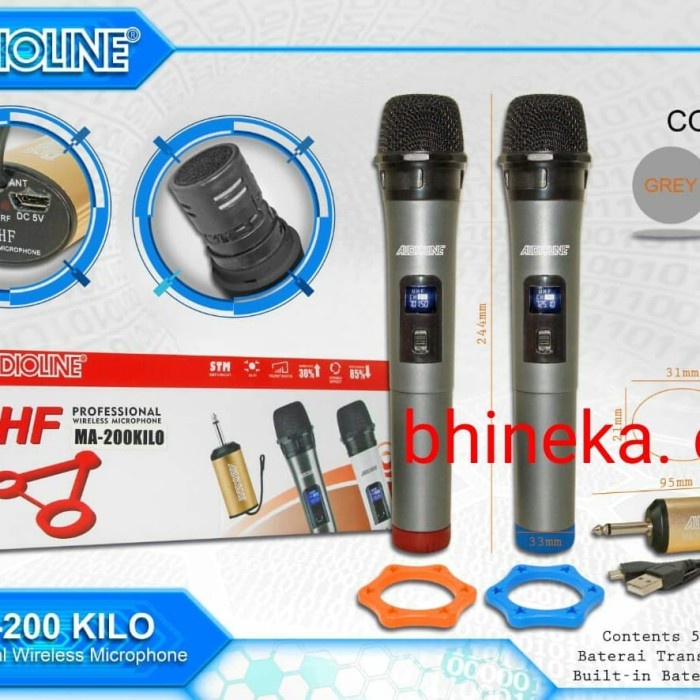 mic wireless audioline ma200kilo