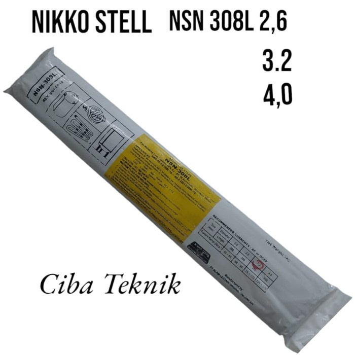 Kawat Las Stainless Nsn 308L 2.0 2.6 3.2 4.0 Nikko Steel Welding Elect #Gratisongkir