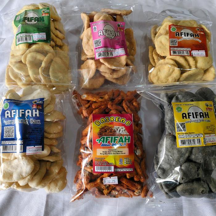 

BASRENG 250 GRAM,DAN 5PCS AMPIANG UDANG, CUMI, IKAN, KEPITING DAN TINTA CUMI KEMASAN 80 GRAM