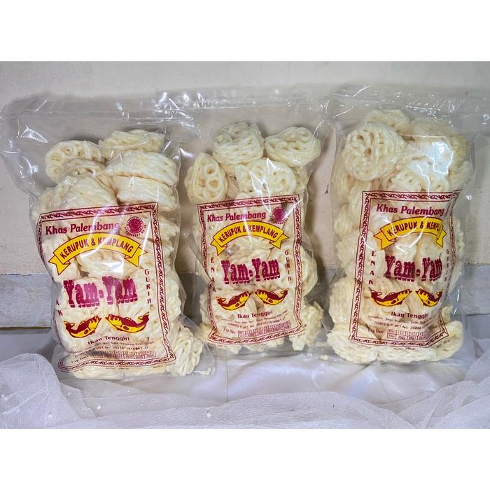 

kerupuk mawar ikan 3bungkus palembang