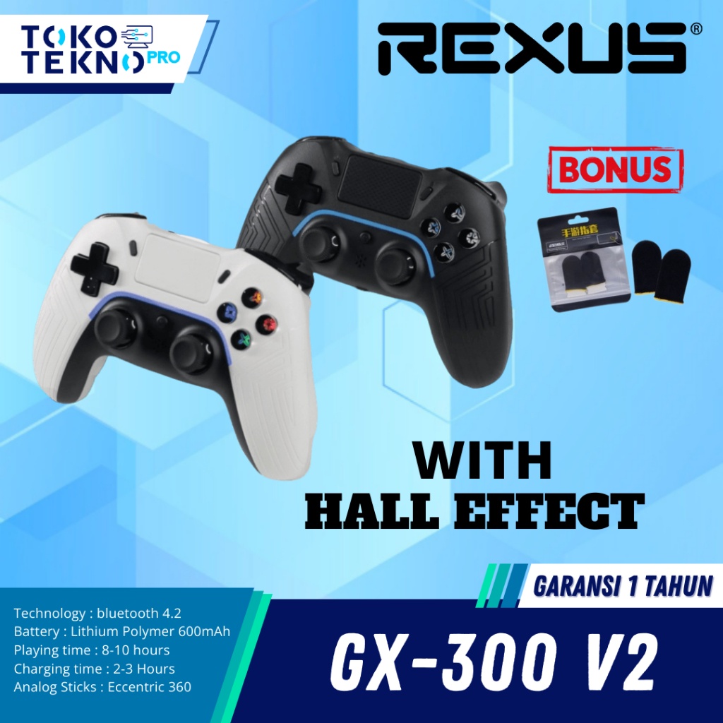 JH8 Rexus GX300 / GX-300 Gen 2 V2 Gamepad Joystick Bluetooth Wireless