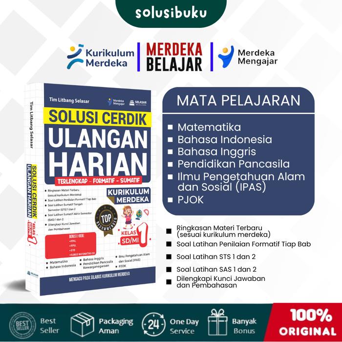 

Solusibuku - Buku Ulangan Harian Kelas 1- 6 Sd/Mi: Solusi Cerdik Kurikulum Merdeka (Selasar Media