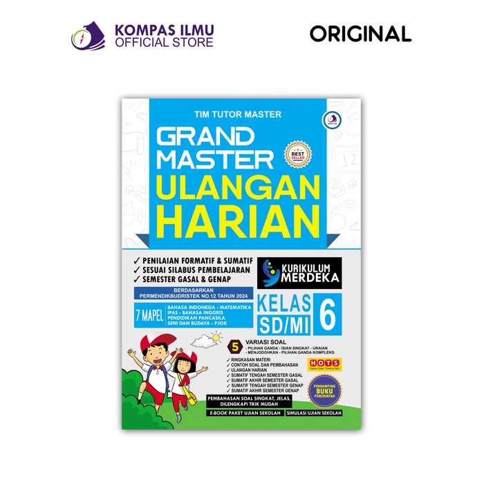 

Buku Kurikulum Merdeka Sd - Grand Master Ulangan Harian Kelas 6 Sd/Mi