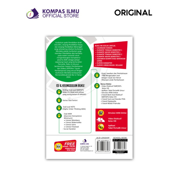 

Buku Kurikulum Merdeka Smp - Gencer Ulangan Harian Smp/Mts Kelas 8