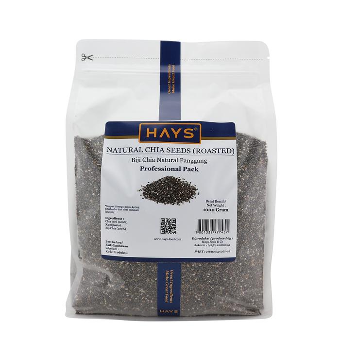 

HAYS - Natural Chia Seed (Roasted) 1 KG / Biji Chia Natural (panggang) 1000 G