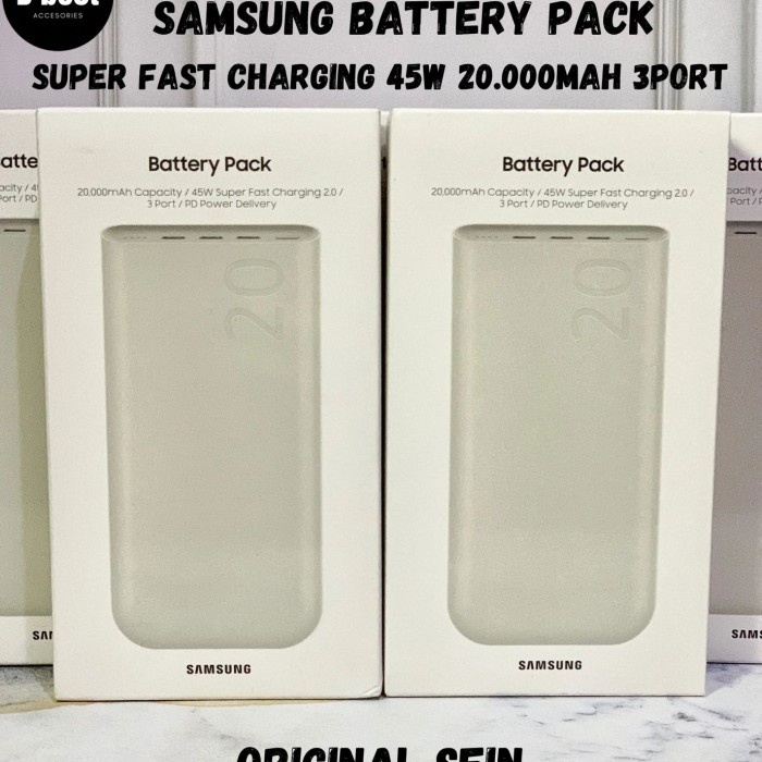 Paling Murah Samsung Powerbank 20000Mah 45W/Battery Pack 45W 20000Mah Super Fast Charging Original