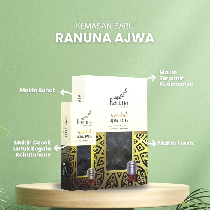 

Kurma Ajwa Premium Ranuna 1 Kg Lembut