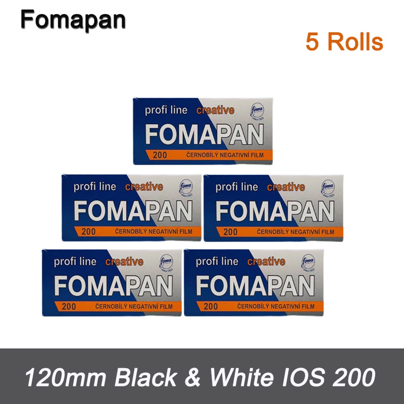 1/3/5/10 Rolls Fomapan Classic 200 120 Black & White Film Iso 200 For Holga 120N Retro Point And