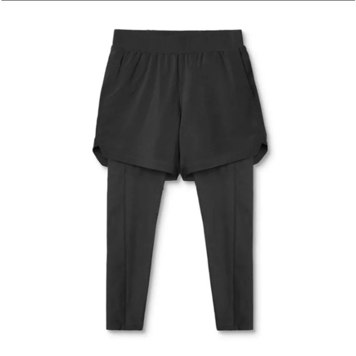 Celana Olahraga 2in1 / Legging Sport Wanita / Hotpants Legging