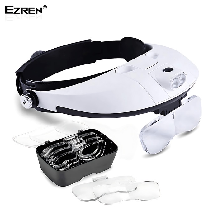 

Rms - Ezren Mg81001 Led Headband Magnifier Lensa Kaca Pembesar Topi
