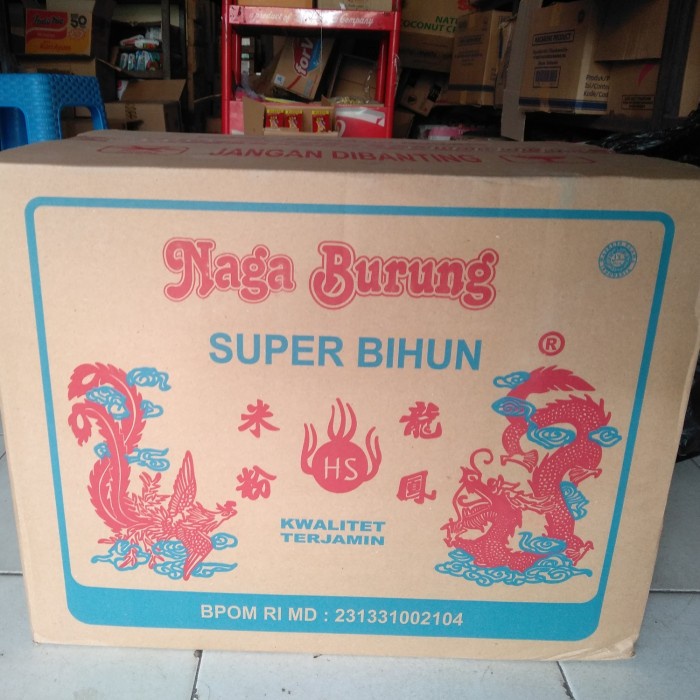 

Bihun Cap Naga Burung 500 gr x 24 Bungkus Per Dus