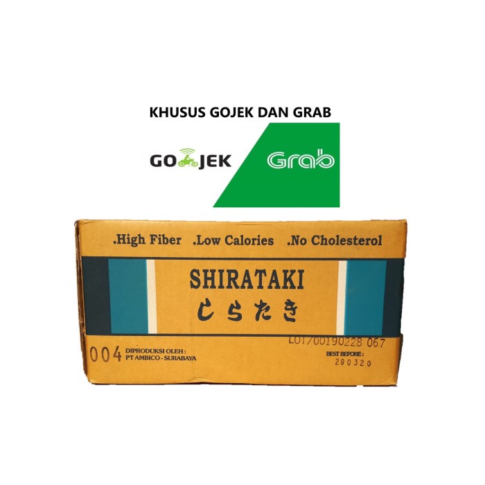 

BISA GRAB! Khusus Gojek/Grab Mie Shirataki Biru Shirataki Noddle Blue 1 dus 25pcs