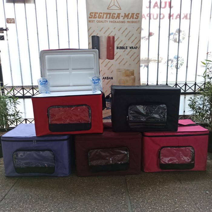 ADT- Tas Box ice cream/ minuman dingin/ cool box/ paket Tas + box styrofoam
