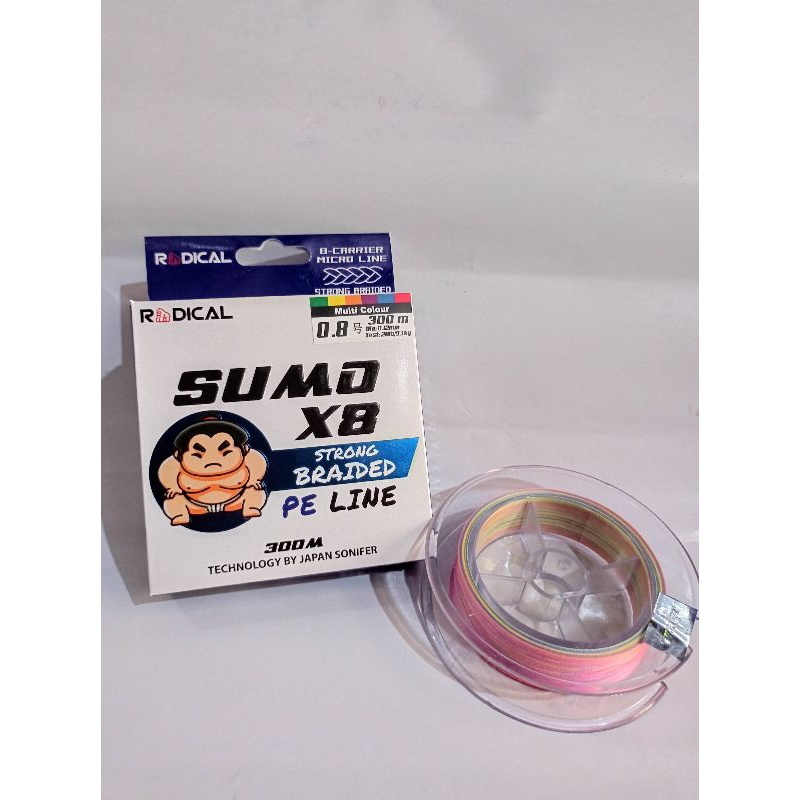 PE Radical sumo x8 300m multicolor