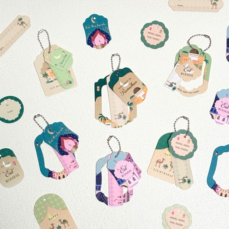 

IK! 10 Set Hang Tag Idul Fitri 3 in 1 Tag Lebaran