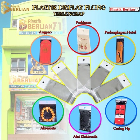 

iK! 13,5 X 25 cm Plastik DISPLAY/STICKER TEBAL (100 lbr) (lem) (PLONG PL)